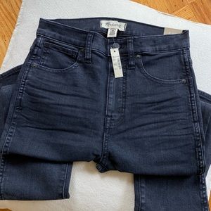 NEW Madewell 10" High-Rise Skinny Jeans - NWT - 27 Tall - Eclipse Wash